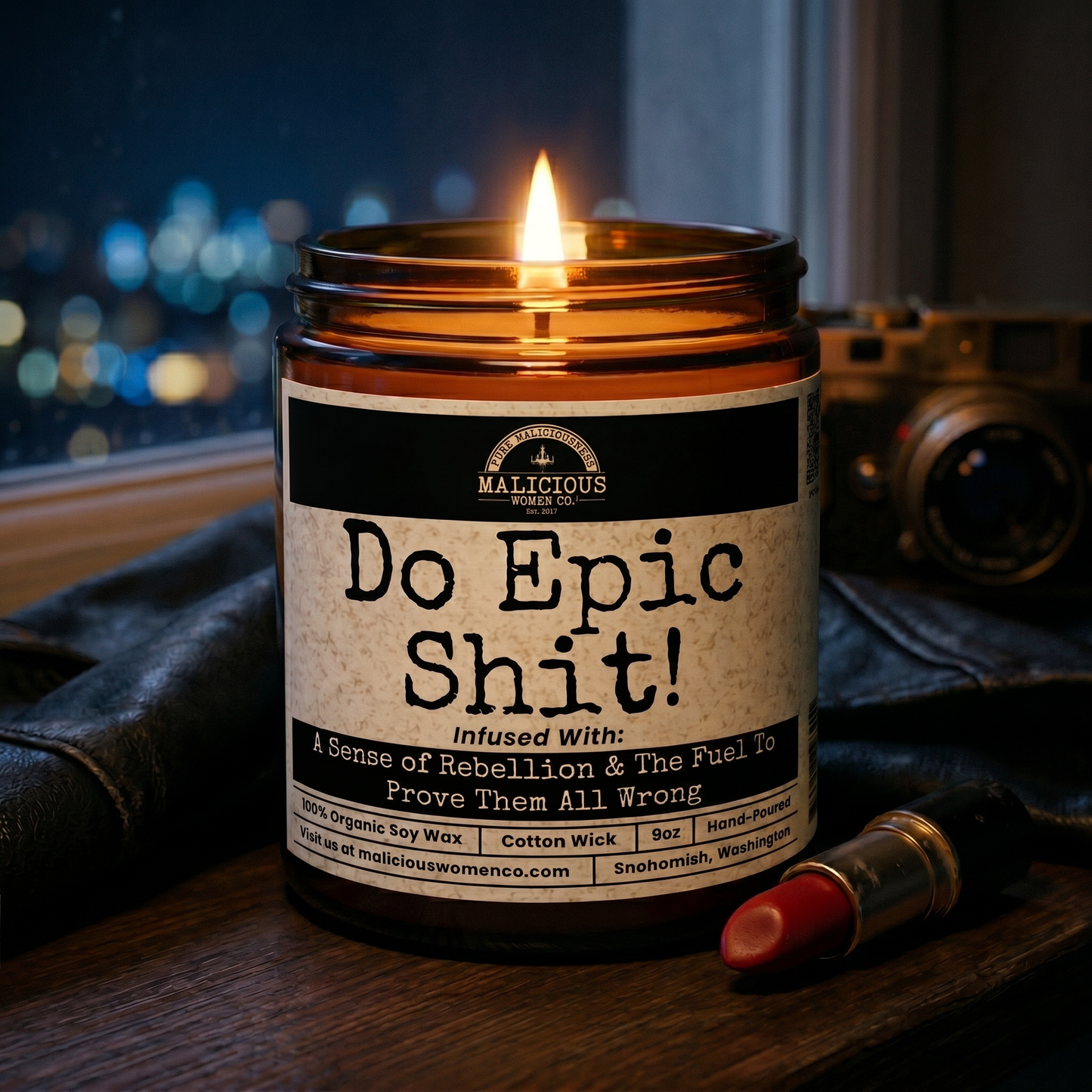 Do Epic Sh*t 9oz Funny Candle Malicious Women Co