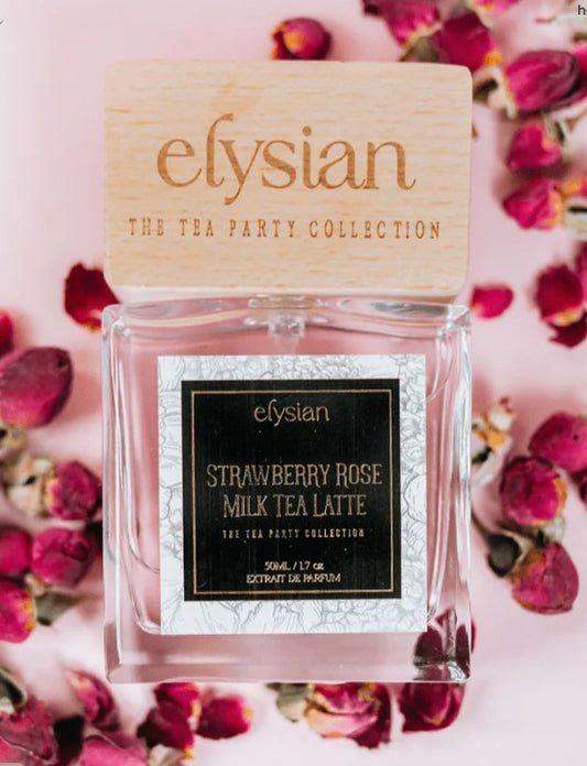 Elysian - Strawberry Rose Milk Tea Latte