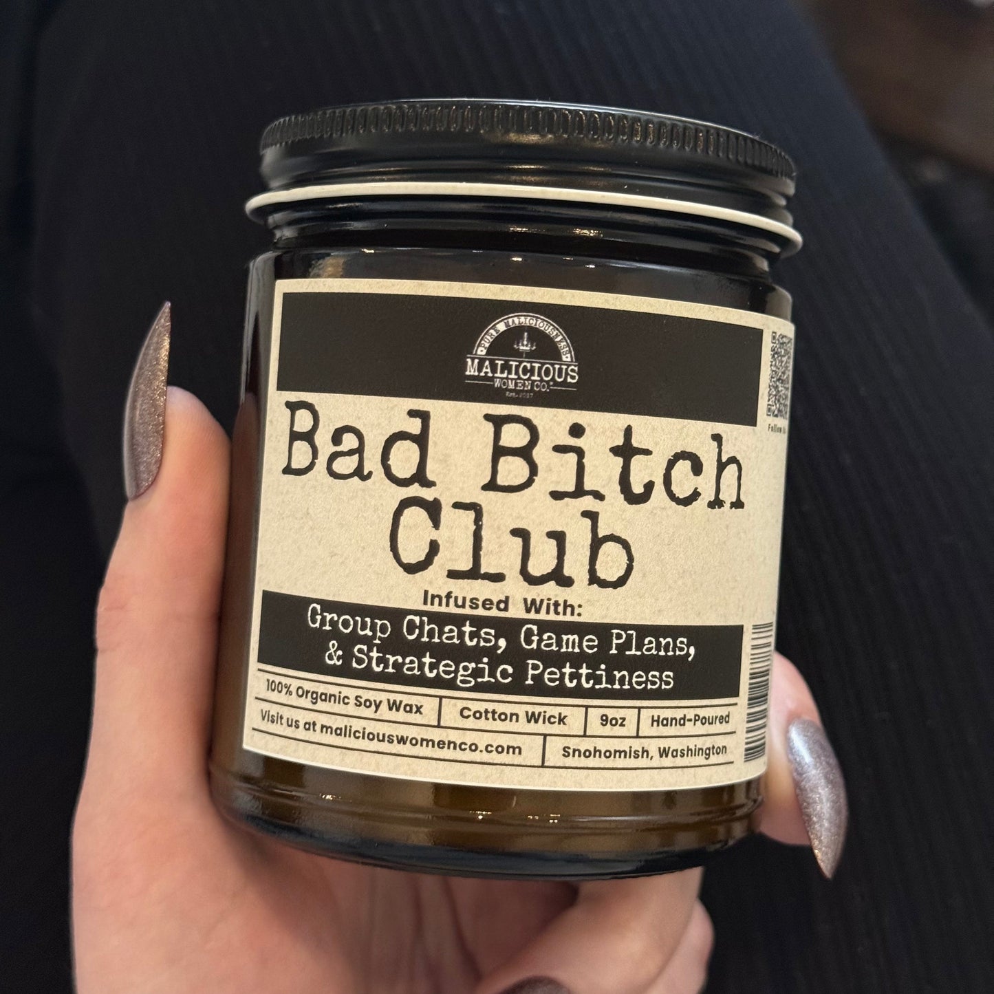 Bad B*tch Club 9oz Bestie Candle Malicious Women Co