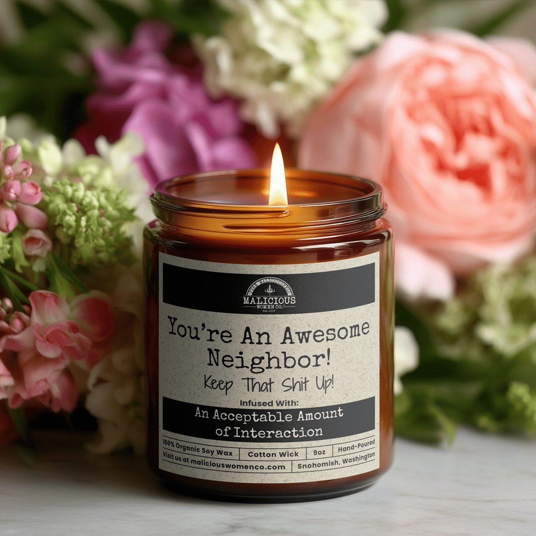 You're An Awesome Neighbor Funny Candle 9oz Soy Candle USA Handmade Gift Home Decor Candle